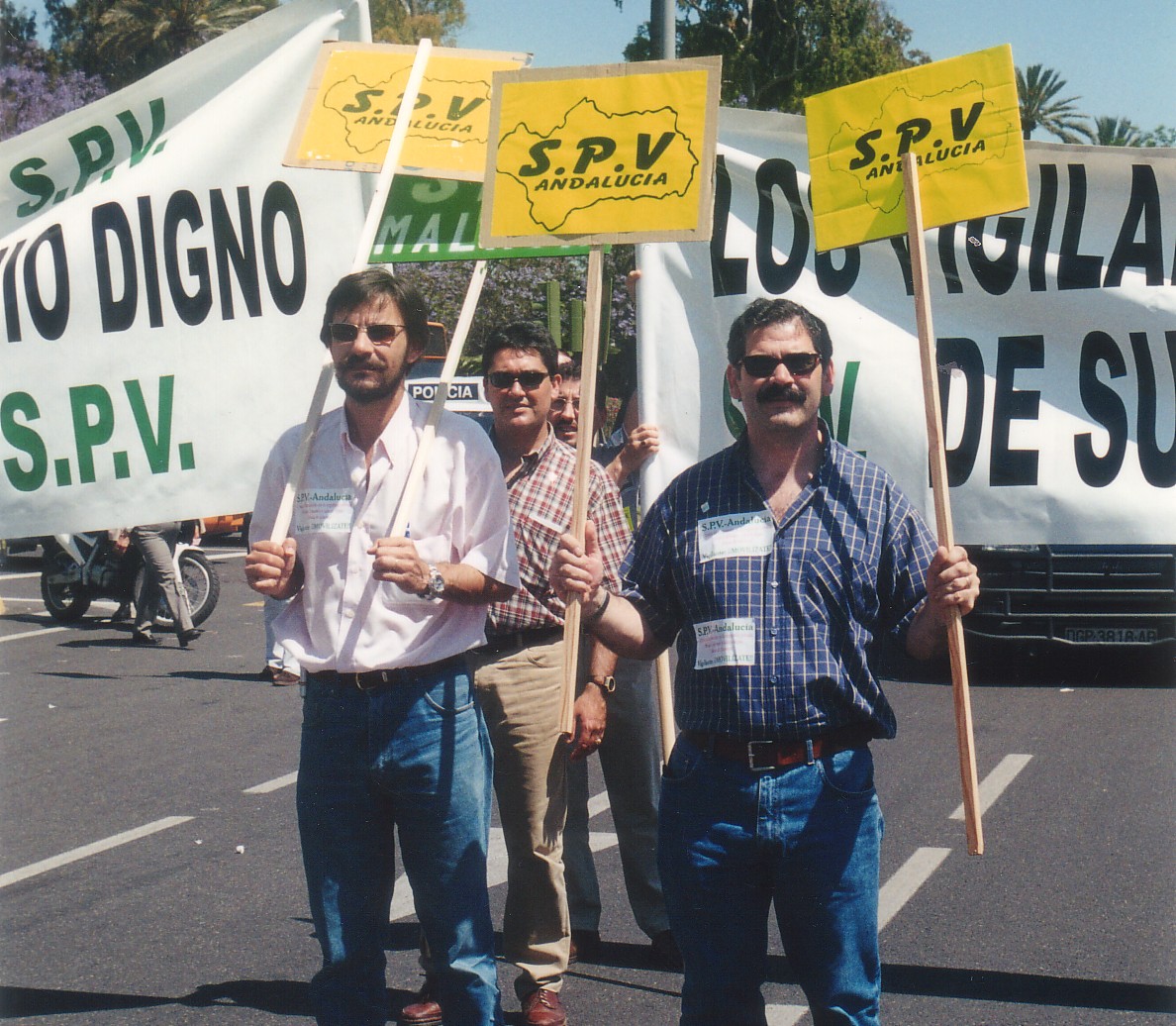 manifestacion vigilantes spv